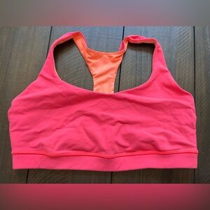 Lululemon Pink and Orange Sports Bra